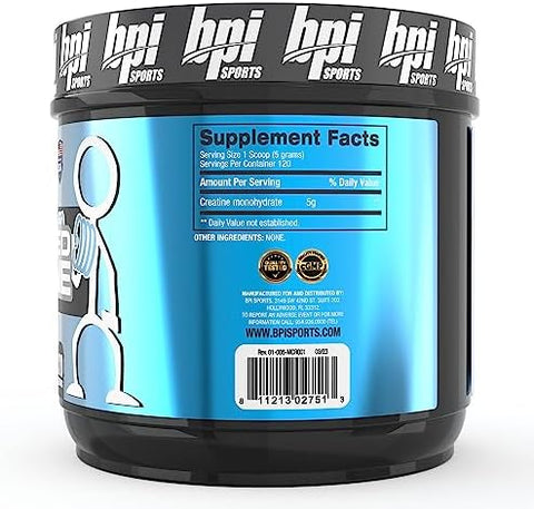 Bpi Sports Micronized Creatine Increase Strength Reduce Fatigue Lean Muscle Building 100% Pure Creatine Better Absorption Supports Muscle Growth Unflavored 120 Servings 21.16 Ounce