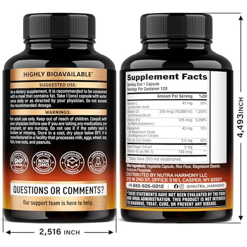 Nutraharmony Vitamin B Complex & Vitamin D3 K2 Capsules