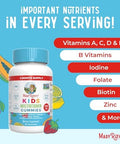 MARYRUTH'S Organics Multivitamin and Probiotic Gummies (Strawberry) for Kids Clean Label Project Verified Vitamins for Gut Health Immunity and Overall Wellness Vegan NonGMO Gluten Free