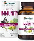 Himalaya Hello Immunity With Quercetin Vitamin C Vitamin D Zinc Amla Elderberry & Holy Basil For Daily Immune Support Vegan Gluten 60 Capsules 1 Month Supply