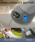 Dyhodu 3-In-1 Electric Back Massager Pillow Rechargeable Lumbar Support Cushion With Heat Vibration
