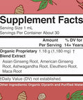 Maryruth'S Organics Herbal Supplement For Brain Function Boost Energy Memory Vitality Usda Ginseng With Ashwagandha Eleuthero And Maca Root Extract 1 Fl Oz