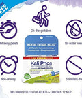 Boiron Kali Phosphoricum 30C Homeopathic Medicine For Headaches Sleeplessness Mental Fatigue And Concentration Difficulties 3 Count (240 Pellets)
