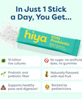 Hiya Kids Probiotic 10 Billion Cfu With Clinically-Studied Strains For Ages 2 Supports Gut Health & Immune 0G Sugar 20 Stick Packs For Toddlers & Kids