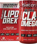 Isatori Lipo-Drex Fat Loss Thermogenic Formula-Fast Acting Weight Loss-Appetite Suppressant (60 Capsules) Ultra Cla + Omega (90 Softgels)
