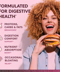 Nutraharmony Digestive Enzymes For Women - Multi Digestive Enzymes Papaya Bromelain Probiotic & Prebiotics - Gut & Digestion Support Bloating Relief - Vegan Lab Tested - Made In Usa - 90 Capsules One/Day