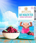 Hyleys Gut Health Super Berries Tea - Natural Digestive Support with Premium Green Tea Blend - 25 Tea Bags