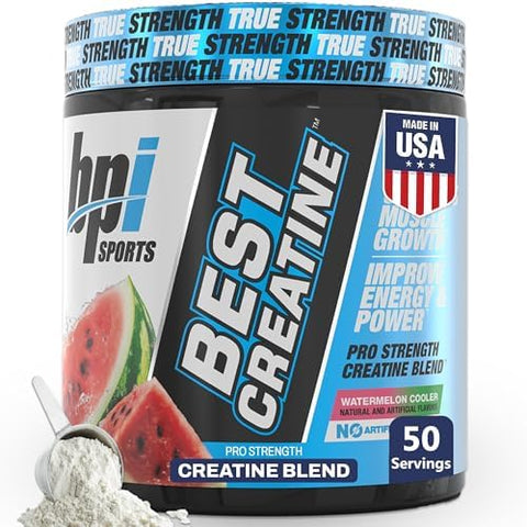 Bpi Sports Best Creatine Creatine Monohydrate Powder For Men & Women Himalayan Salt Strength Pump Endurance Muscle Growth Muscle Definition No Bloat Snow Cone 50 Servings 10.58 Oz