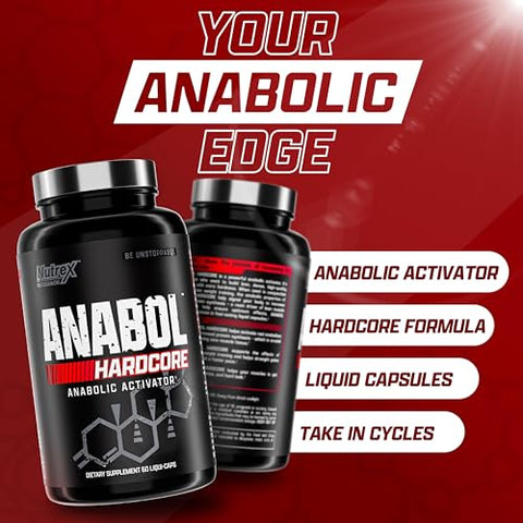 Nutrex Anabol Hardcore & Anabol Nighttime Muscle Builder Bundle