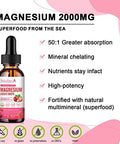 Mulittea Magnesium Glycinate Liquid High Potency Magnesium Glycinate Citrate Sugar Vegan Nongmo Complex Supplement Promotes Nervrelaxationmusclesleep Support