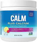 Natural Vitality CALM Magnesium Supplement Drink Mix Plus Calcium AntiStress Drink Mix Powder With Calcium Vegetarian and NonGMO Raspberry Lemon 8 oz