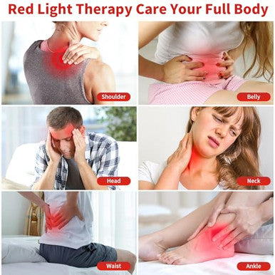 Cholas Red Light Therapy For Face Body 5 Heads Red Infrared Light Therapy Devices With Stand 5 Levels Adjustable Brightness 660Nm And 850Nm Near Infrared Light For Full Body Muscle For Women