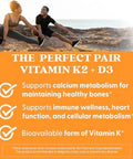 DoctorS Best Natural Vitamin K2 Mk7 Plus D3 Vit D3 And K2 Mk7 Supplement For Men and Women Supports Tissue Artery and Bone Health NonGmo Gluten Soy Vegetarian 60 Veg Caps