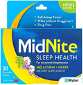 Midnite Natural Sleep Supplement 30 Count Chewable Cherryflavored Tablets Natural Nonhabit Forming Sleep Aid Melatonin Supplement Twin Pack
