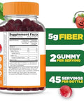 Lifeable Prebiotic Fiber Gummies For Kids Kids Fiber Gummies 5G Great Tasting Fiber Supplements For Kids Prebiotic Gummies For Digestive Health Fiber Gummy For Kids Children 90 Gummies
