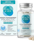 Health & Her Weight Management Probiotics For Women Perimenopause & Menopause Supplement (60 Ct 1 Month)