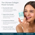 Bettervits Collagen Peptides Complex With Hyaluronic Acid & Turmeric Hydrolyzed Marine Collagen Supplements For Women & Men Collagen With Vitamin C For Skin Hair Nails & Joints 60 Capsules