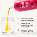 Ma lys Super Charged Liquid Collagen For Women - Collagen Peptides Supplement With Biotin For Hair Skin And Nails - Liquid Hydrolyzed Collagen Peptides
