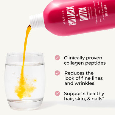 MaÃƒÆ’Ã‚Â«lys Super Charged Liquid Collagen For Women - Collagen Peptides Supplement With Biotin For Hair Skin And Nails - Liquid Hydrolyzed Collagen Peptides