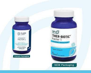 Klaire Labs Ther-Biotic Factor 1 Probiotic - Lactobacillus Rhamnosus Single Species Probiotic - 20 Billion CFU - Dairy-Free Gut + Immune Support - L Rhamnosus Probiotics - Hypoallergenic (60 Capsules)