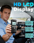 Akefta Breathalyzer 2026 Breathalyzers For Alcohol With Lcd Digital Display Personal Portable Alcohol Breathalyzer Tester With 5 Mouthpieces For Home And Party Use