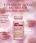 Love Wellness Good Girl Probiotics Women s Vaginal Health and pH Balance Supplement 9 Strain Probiotic for Urinary Tract Yeast Odor and Immune Support Gluten Free