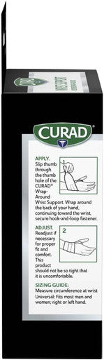 Curad Performance Series IRONMAN Wraparound Wrist Support with Microban 1 Each