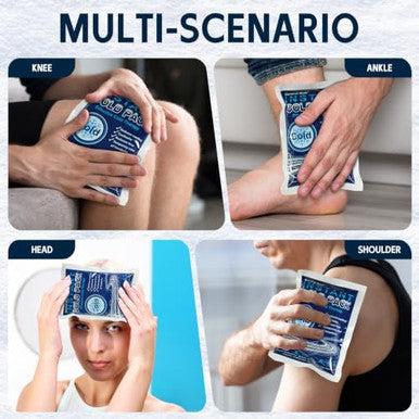 General Medi Instant Ice Cold Pack 4 x 5.5 Disposable Cold Therapy Ice Packs for Pain Relief Swelling Inflammation Sprains Toothache for Athletes and Outdoor Activities