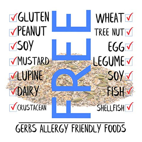 Gerbs Super 7 Seed Snack Mix 4 lbs. | Raw, No Artificial Additives, Resealable Bag | Crunchy Pumpkin, Sunflower, Brown & Golden Flax, Black & White Chia, Hemp | Top 14 Allergen-Free