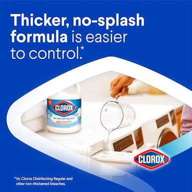 Clorox No Splash Bleach 77 Fluid Ounces (Package May Vary)