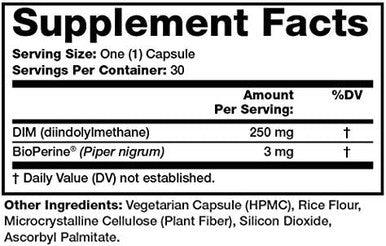 Olympian Labs Performance Dim Supplement 250Mg Dim Diindolylmethane 30 Capsules (30 Day Supply)