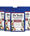 Dr Teal'S Epsom Magnesium Salt SoakShea Butter & Almond3 Lbs (Pack Of 4)
