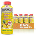 SueroX Sugar Free Electrolyte Drink, Pineapple Paradise, 21.3 Fl Oz,12 Pack | Sports Drink with 8 Ions, Zero Sugar, Zero Calories, Hydration & Recovery