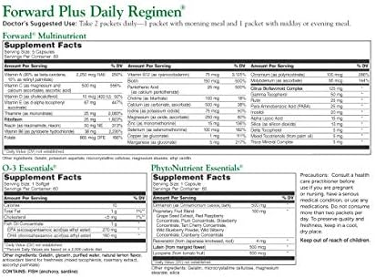Dr. Whitaker'S Forward Plus Daily Regimen - Comprehensive Multivitamin Supplement Supports Optimal Energy Strength Vitality And Stamina - 60 Packets (30-Day Supply)