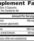 Natural Vitality Calm Mood and Stress Relief Capsules Magnesium Glycinate Supplement 120 Caps