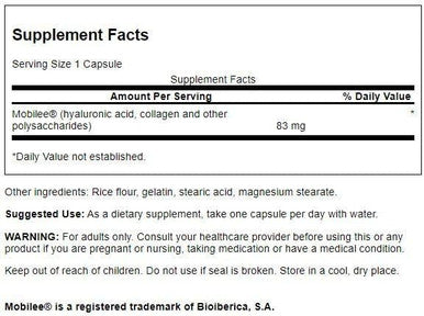 Swanson High Potency Hyal-Joint Hyaluronic Acid Complex 83 Milligrams 60 Capsules