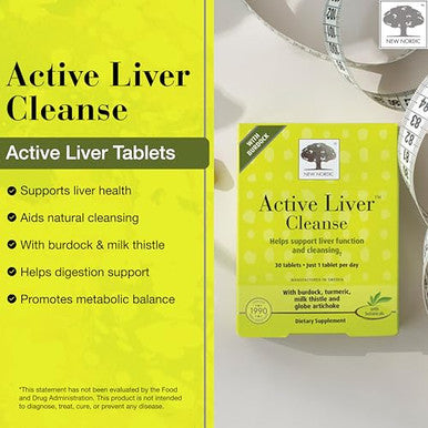 New Nordic Active Liver Cleanse 30 Day Supply Cleansing Support 30 Tablets (Pack Of 1)