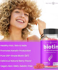 Nutrachamps Biotin Gummies (2 Pack) And Vitamin C Gummies (2 Pack) 4 Pack Bundle