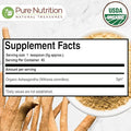 Pure Nutrition Organic Ashwagandha Powder 8 Oz (227 Grams) Usda Organic No Fillers No Additives 100 Pure And Natural Non Gmo Gluten Free