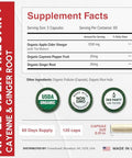 Forestleaf Usda Organic Apple Cider Vinegar Capsules With Mother 1200 Mg Vegan & Non-Gmo Apple Cider Vinegar Pills With Cayenne Pepper & Ginger Root 120 Caps