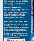 Natural Vitality Calm Mood and Stress Relief Capsules Magnesium Glycinate Supplement 120 Caps