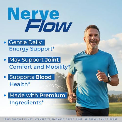 Livorka Nerve Flow Official Nerveflow Advanced Nerve Support Pills Nerve Flow Supplement Capsules Nerveflow Natural Pills Maximum Strength Multivitamin Advanced Formula 60 Capsules For 1 Month