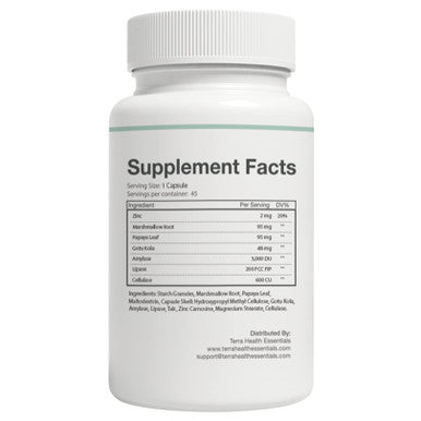 Terra Health Essentials Ph Balancer | Restore Optimal Ph Balance | Maintain Stomach Acid Balance (1 Bottle, 30 Capsules)