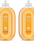 Method Hardwood Floor Cleaner Squirt + Mop Bottle Ginger Yuzu For Sealed Hardwood and Laminate Floors 25 Fl Oz (Pack of 2)