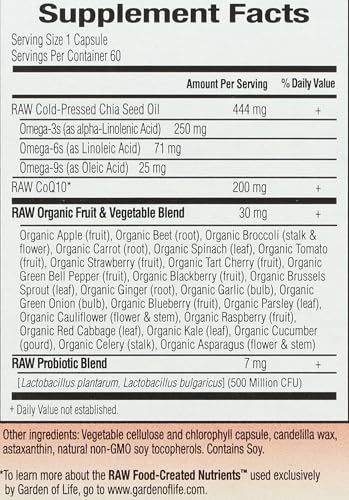 Garden Of Life Raw Coq10 60 Ct