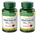 Nature'S Bounty Mini Fish Oil Softgels 1290 Mg Omega-3 Supports Heart Health Odor-Less 90 Mini Coated Softgels - Pack Of 2