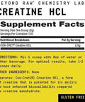 BEYOND RAW Creatine HCl Powder for Men and Women | Muscle Strength, Energy Production, Cognitive Support, Cellular Hydration | Science-Backed, Lab Grade Formula | 60 Servings