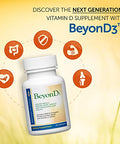 Dr. Whitaker's BeyonD3 Vitamin D3 Supplement 5000 IU Plus Boron Vitamin K2 Magnesium and Zinc Supports Immune Health Calcium Metabolism and Bone Mineralization 30 Capsules