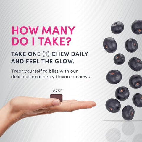 Neocell Biotin Beauty Soft Chews 30 Chewables 10000Mcg Hair Skin and Nails Acai Berry Flavor