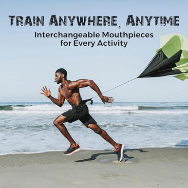 Lixada Advanced Breathing Trainer For Lung Capacity - 8-Level Adjustable Respiratory Exercise Device For Running Swimming & Fitness With Case & Nose Clip(Green)